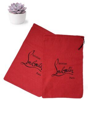 Christian Louboutin Brand Red Dust Bag Set (2)